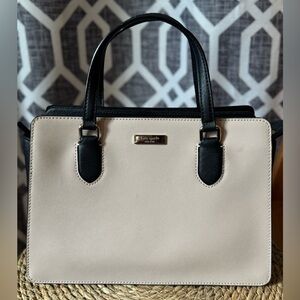 Kate Spade Black and Cream Satchel